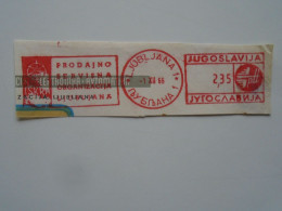 D200311 Red Meter Stamp - EMA - Freistempel  -Yugoslavia Slovenia Ljubljana  -Electricity,  Electro -1966 ISKRA - Elektriciteit