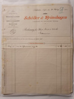 Schöller & Reinshagen - Rechnung - 30 März 1911 - 1900 – 1949