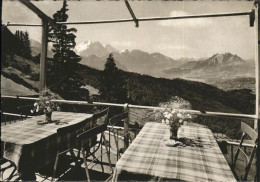 11451915 Zugerberg Zug Restaurant Zugerberg Terrasse Ausblick Auf Pilatus Berner - Autres & Non Classés