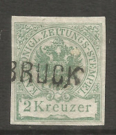 AUSTRIA. NEWSPAPER. 2kr GREEN USED POSTMARK. - Giornali