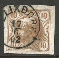 AUSTRIA. NEWSPAPER. 10h BROWN USED FELIXDORF POSTMARK. - Journaux