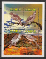 ZAIRE - 1996 - N°YT. 1451 à 1454 - Rapaces - Neuf Luxe ** / MNH / Postfrisch - Ungebraucht