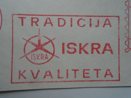 D200315   Red Meter Stamp - EMA - Freistempel  -Yugoslavia  KRAJN  -Electricity,  Electro -1970 ISKRA - Electricidad