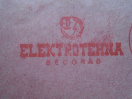 D200317  Red Meter Stamp - EMA - Freistempel  -Yugoslavia  -Elektrotehna   -1970 Beograd - Altri & Non Classificati