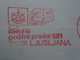 D200319 Red Meter Stamp - EMA - Freistempel  -Yugoslavia  - Slovenia Ljubljana   -1982 ISKRA - Altri & Non Classificati