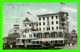 HAMILTON, ONTARIO - HOTEL PLAZA, ASBURY PARK - ANIMATED WITH PEOPLES - TRAVEL IN 1908 - 3/4 BACK - - Hamilton