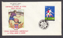 Romania 60/1976 - STEAUA The Winner Of The Junior And Senior Football Championship, Spec. Cancelation - Lettres & Documents