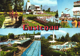 LUSTENAU, MULTIPLE VIEWS, RESORT, ARCHITECTURE, POOL, AUSTRIA, POSTCARD - Lustenau