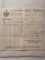 J. V. Schoelles & Söhne  - Spediteure - Rechnung - 31.08.1944 - 1900 – 1949