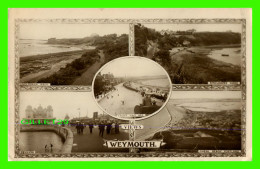 WEYMOUTH, DORSET, UK -  5 VIEWS OF THE CITY -  TRAVEL IN 1918 - REAL PHOTO SERIES - - Weymouth