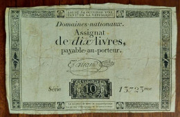 Frankreich France - Assignat 10 Livres 1792 - French Revolution - Assignate