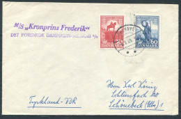 1969 Denmark M/S KRONPRINS FREDERIK Ship Cover  - Lettres & Documents