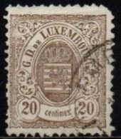 LUXEMBOURG 1880 O - 1859-1880 Armarios