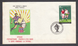 Romania 61/1976 - STEAUA The Winner For The 12th Time Of The Romanian Football Cup, Spec. Canc. - Brieven En Documenten