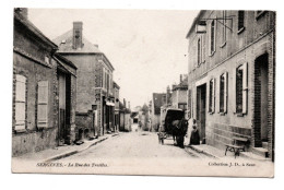 89 SERGINES - La Rue Des Treilles - Coll JD 1904 - Cheval Carriole - Env Pont Sur Yonne - Sergines