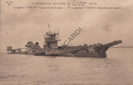 Postkaart/Carte Postale - Zeebrugge - Souvenir De La Guerre 1914-18 Torpilleur Thetis   (A1045) - Zeebrugge