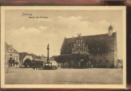 41405460 Jueterbog Marktplatz Rathaus Kriegerdenkmal Jueterbog - Jueterbog