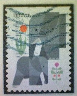 United States, Scott #5714, Used(o) Booklet, 2022, Elephants, (60¢) Forever - Oblitérés