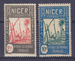 Niger 1926 Mi. 30, 33, 2c. & 10c. Brunnen, MH*/MNH** - Neufs