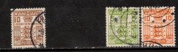 DENMARK DANMARK DÄNEMARK 1930 GEBYRMERKE  GEBÜHREN VERRECHNUNGMARKEN  FRAIS TIMBRES  POSTAGE DUE STAMPS - Portomarken