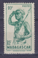 Madagascar 1946 Mi. 387, 10 C. Tänzer Dancer, MNH** - Neufs