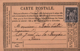 Poste - Carte Postale CPA Précurseur Datée Du 1er Mars 1879 - Paris - Postal Services