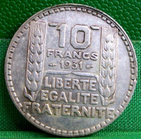 MONNAIE  ARGENT   10 FRANCS TURIN 1931 - 10 Francs