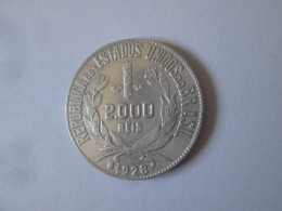 Brazil 2000 Reis 1928 Silver/Argent Very Good Condition Coin See Pictures - Brasil