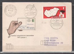 Hungary 1973 - Postal Code (Postai Iranyitoszam) Fdc - FDC