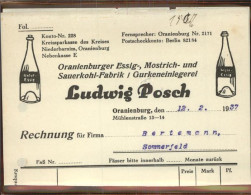 41403923 Oranienburg Fa Ludwig Posch Rechng Oranienburg - Oranienburg