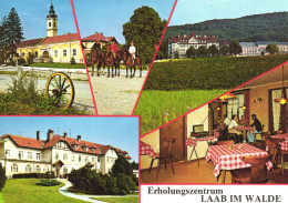 LAAB IM WALDE, MODLING, MULTIPLE VIEWS, ARCHITECTURE, CHURCH, HORSE, PARK, RESTAURANT, AUSTRIA, POSTCARD - Mödling