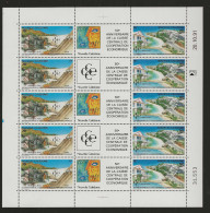 1991 MNH Nouvelle Caledonie 923-24 Sheet Postfris** - Blocks & Sheetlets