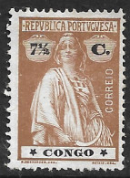 Portuguese Congo – 1914 Ceres Type 7 1/2 Centavos Mint Stamp - Congo Portugais