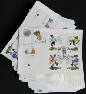 TOPIC FOOTBALL/SOCCER: 50 Official FDC Covers Of Argentina Commemorating The Football World Cup France 1998, All Of Exce - Sonstige & Ohne Zuordnung