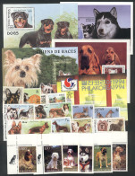 TOPIC DOGS: Lot Of Varied Sets And Souvenir Sheets, VF Quality, Low Start! - Honden
