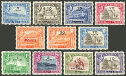 ADEN: Sc.36/46, 1951 Complete Set Of 11 Overprinted Values, MNH, Excellent Quality! - Aden (1854-1963)