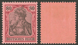 GERMANY: Sc.74, 1902 Germania 80pg., Mint With Tiny And Barely Visible Hinge Mark, Absolutely Superb Example! - Nuevos