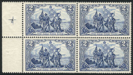 GERMANY: Sc.79 (Yvert 78, Michel 82A),  1902 2Mk. Blue UNwatermarked, Perf 14½, Inscription In Latin Characters, MNH BLO - Nuovi