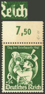 GERMANY: Yvert 686, 1941 Stamp Day, With RETOUCH On The "i" Of "Reich", MNH, VF Quality!" - Ungebraucht