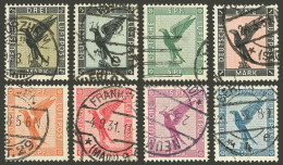 GERMANY: Sc.C27/C34, 1926/7 Imperial Eagle, Complete Set Of 8 Used Values, VF Quality! - Correo Aéreo & Zeppelin