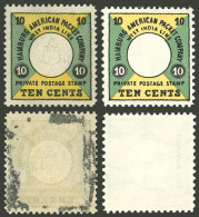 GERMANY: HAPAG: 10c. Stamp, Mint With Original Gum With Some Adherences + MNH Reprint, Attractive Lot! - Other & Unclassified