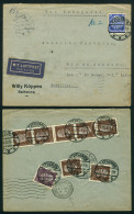 GERMANY: Airmail Cover Sent From Rathenow To Rio De Janeiro On 27/AP/1933 Franked With 4.15Mk., Interesting! - Cartas & Documentos