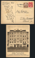 GERMANY: Postcard (view Of HOTEL COBURG) Sent From Berlin To Paris On 5/OC/1934, Very Nice! - Briefe U. Dokumente