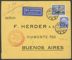 GERMANY: 11/MAY/1938 Siegen - Argentina, Airmail Cover Franked With 3.25Mk., Arrival Backstamp Of Buenos Aires 15/MAY, V - Briefe U. Dokumente