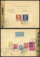 GERMANY: 8/JUL/1947 Bamberg - Córdoba (Argentina), Airmail Cover With Attractive Postage And Censored, With Transit Back - Otros & Sin Clasificación