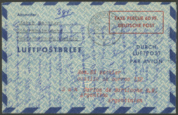 GERMANY: Aerogram Sent From Sobernheim To Bariloche (Argentina) On 24/AP/1950, Excellent Quality! - Altri & Non Classificati