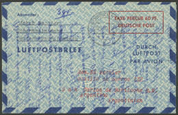 GERMANY: Aerogram Sent From Sobernheim To Bariloche (Argentina) On 24/AP/1950, Excellent Quality! - Sonstige & Ohne Zuordnung