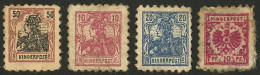 GERMANY: KINDERPOST: 4 Very Small Stamps, Minor Defects, Very Interesting! - Vignetten (Erinnophilie)