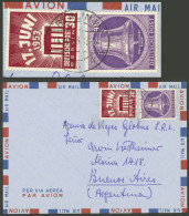 GERMANY - WEST BERLIN: Airmail Cover Sent To Argentina On 14/OC/1953 With Very Nice Postage Of 70pg., VF Quality! - Covers & Documents