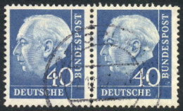 WEST GERMANY: Michel 260x, Used HORIZONTAL Pair, Fine Quality, Catalog Value Euros 200, Low Start! - Usati